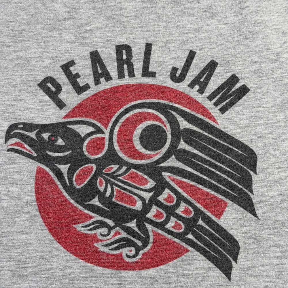 Pearl Jam 2014 Tour Native Pacific Northwest Coast Bird Art Shirt Mens XL Grunge